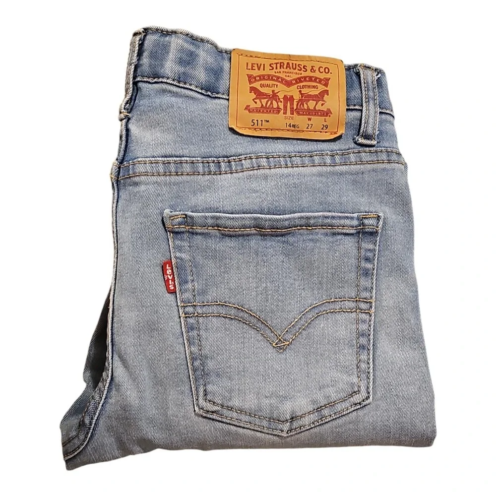 Levis 511‎ Elastic Adjustable waist Jeans Size 14R